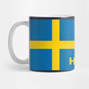 Helsingborg City in Swedish Flag Mug